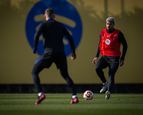 El grupo del FC Barcelona para el viaje a Barbastro