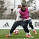 Último entrenamiento antes del partido contra el Salzburgo