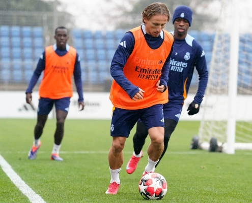 El Real Madrid prepara el partido contra el Salzburgo