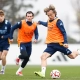 Último entrenamiento antes del debut en la Copa del Rey