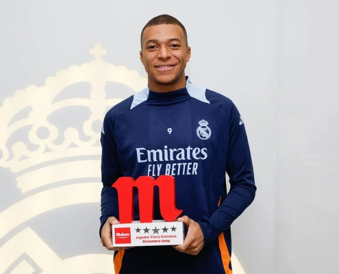 Mbappé, Jugador Cinco Estrellas Mahou de diciembre